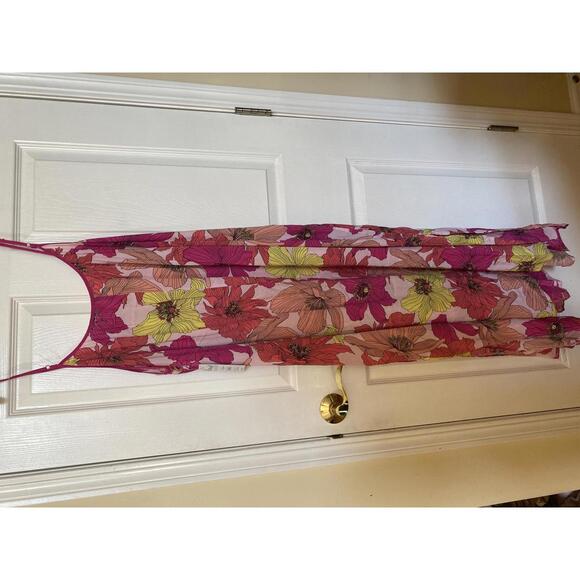 Floral Print Women's Maxi Dress with Spaghetti Straps Various Plus Sizes - Picture 1 of 5